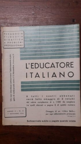 Rivista educatore italiano - italiano,