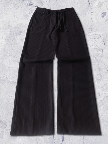 Prada pinstripe wool wide - wool, leg