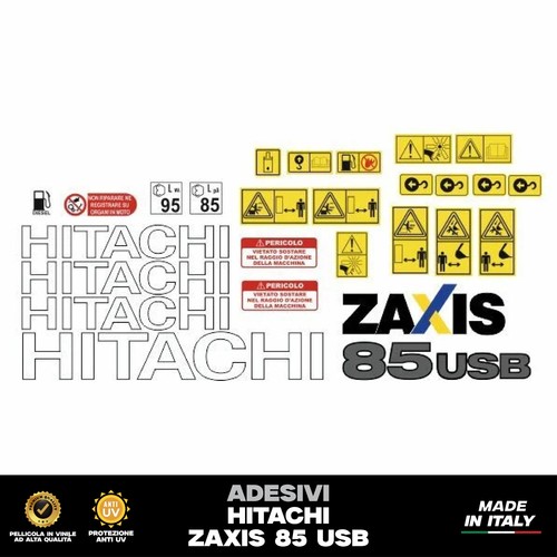 Hitachi zaxis 85usb adesivi - zaxis,