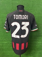 Maglia Milan TOMORI Store No Indossata No Match Worn Shirt Jersey Tg XL England
