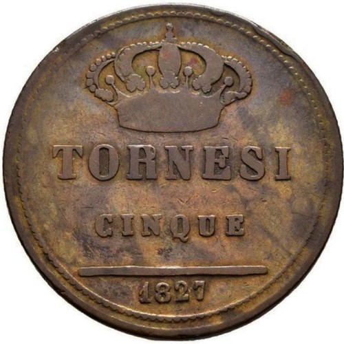 Tornesi 1827 regno delle - tornesi, n