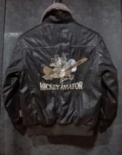 GIUBBOTTO MICHEY MOUSE BAMBINO PELLE ECOLOGICA taglia 10 anni "molto bello"