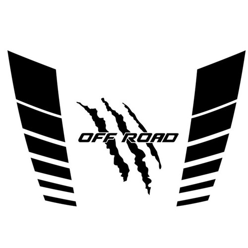 Adesivi cofano auto artiglio