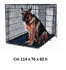 vidaXL Gabbia per Cani Trasporto Animali Pieghevole XL Trasportino Auto Cane