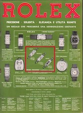 PUBBL.1935 OROLOGIO ROLEX PRINCE ELEGANT PRINCESSE OYSTER MODELLI PREZZI WATCH