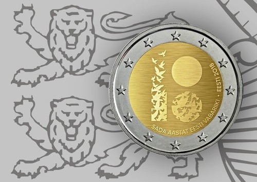Moneta euro estonia 2018 - 2,