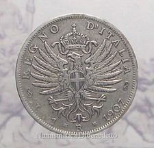 A2 - Regno d'Italia - Vittorio Emanuele III - 1 Lira Aquila Sabauda 1907