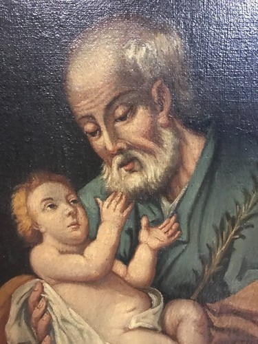 Dipinto antico san giuseppe - dipinto,