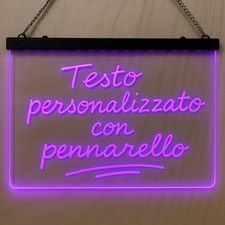 Insegna led personalizzabile - insegna,