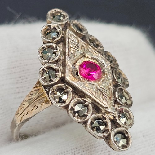 Anello antico art decò - anello,