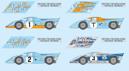 Decals porsche 917k sebring - decals,