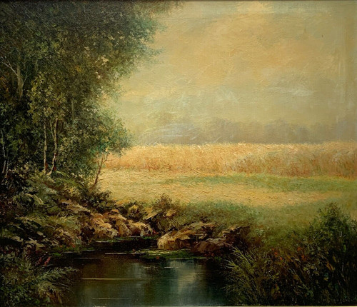 Dipinto olio hans bogojevic - olio,
