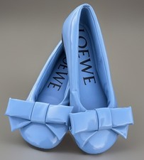 Ballerine Loewe blu patentato