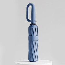 Ombrello Da Viaggio Automatico Antivento Con Manico a Gancio Ombrello Pieghevole