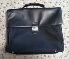 Picard borsa pelle e stoffa porta documenti cartella notebook pc netbook usata