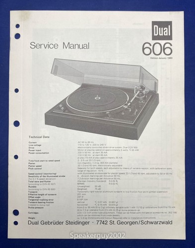 Giradischi dual 606 originale - giradischi,