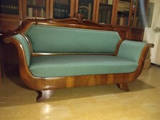 Divano a barca primo impero restaurato inizio 1800