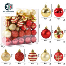 50 Pz/Scatola Palle Di Natale