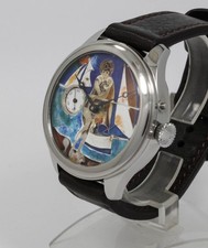 Orologio con quadrante smaltato Cloisonne con movimento Vacheron Constantin 1907
