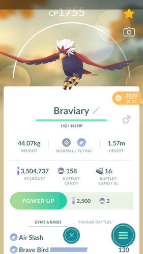 Pokemon trade braviary - trade, go