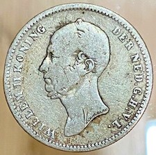 NEDERLAND OLANDA 25 CENTESIMI 1848 RE WILLEM II° moneta