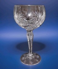 Bicchiere vino cristallo stella fionda romana ruota solare molato 15 cm anni 60 OTTIMO 🌟