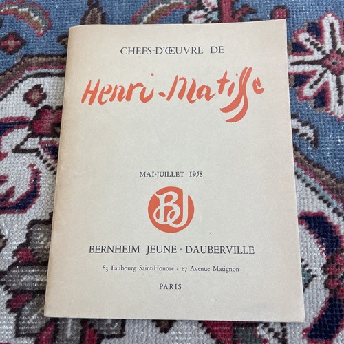 Henri matisse catalogue - henri,