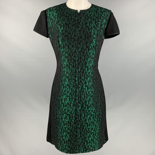 Giacca nera verde jacquard - giacca, a