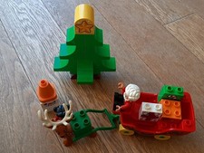 LEGO DUPLO LA SLITTA DI BABBO NATALE,  albero di Natale,  Renna, VINTAGE 