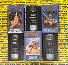 3 VHS film GUERRE STELLARI LA TRILOGIA impero colpisce ancora Ritorno jedi(F271)