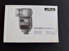 #A1028 -Metz, Mecablitz 54 MZ-3/4, istruzioni manuale