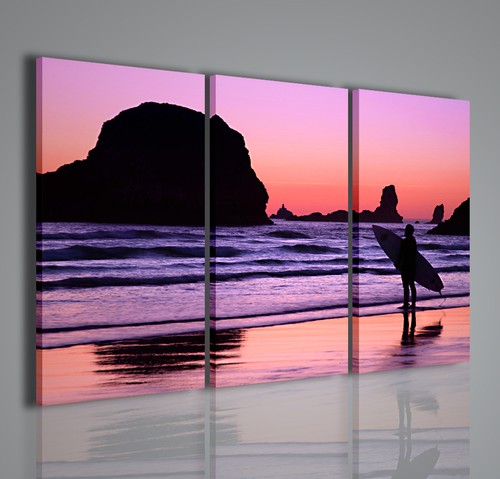 Quadri moderni surf sunset - quadri,