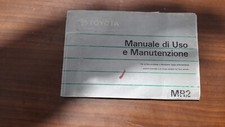 LIBRETTO USO E MANUTENZIONE TOYOTA MR2