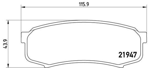 Brembo p83024 kit pastiglie - p83024,