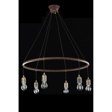 Lampadario vintage rotondo - lampadario,