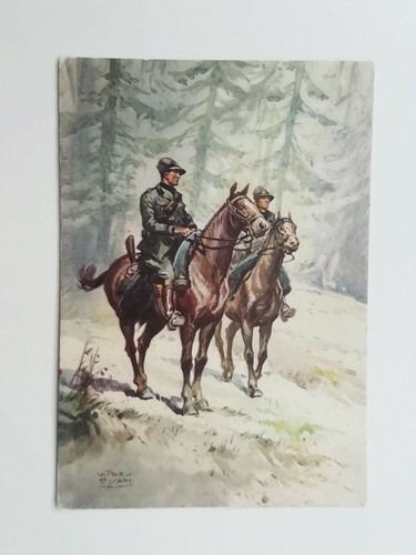 Cartolina pisani milizia - cartolina,