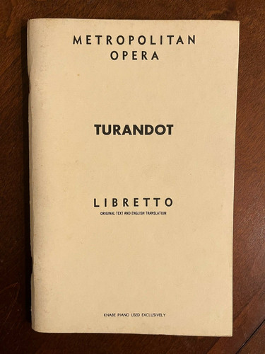 Metropolitan opera turandot - metropolitan,