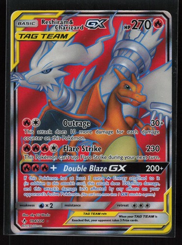 Reshiram charizard gx ultra - reshiram,