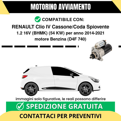 Motorino avviamento renault - motorino,