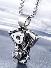 Collana con ciondolo moto da