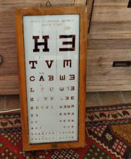 SBISA FIRENZE Tavola ottometrica insegna luminosa ottico vintage anni 60