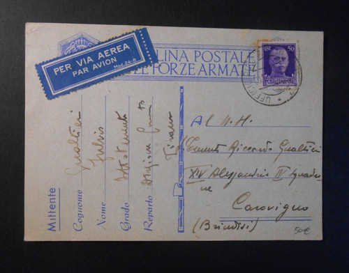 Italia italy 1941 cartolina - italia,
