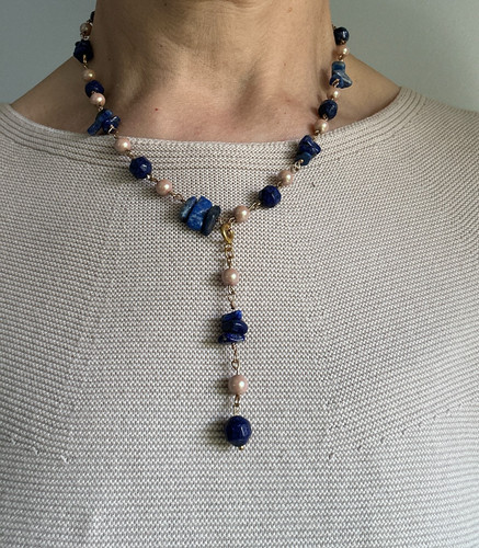 Collana catena avvolta filo - in,