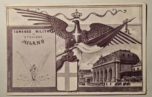 Cartolina militare comando - cartolina,