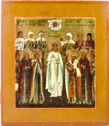 Antica icona russa - russa, dipinta