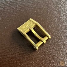 Zenith Ardiglione Fibbia Laminata Oro Gold Plated Buckle 7mm Vintage Originale