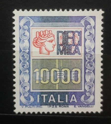 1983 italia francobollo 10000 - italia,