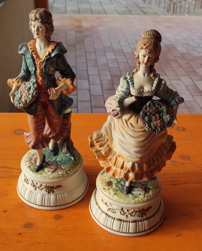 Coppia statue porcellana - coppia,