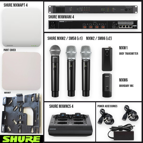 Lot shure wireless system - lot, system~