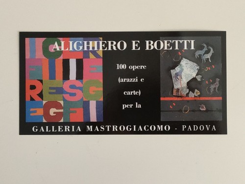 Invito alighiero boetti - invito, 1990